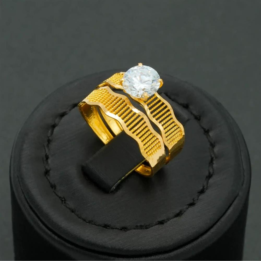 خاتم ذهب توينز عيار 21 (R5997)