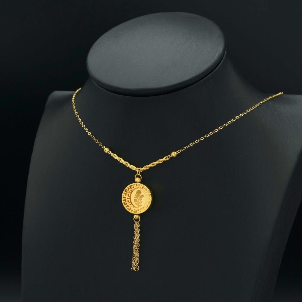 عقد ذهب عيار 21 (N3614)