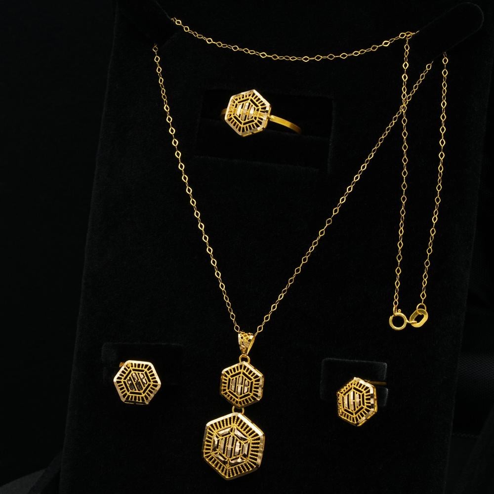 نصف طقم ذهب عيار 21 (HS5177)