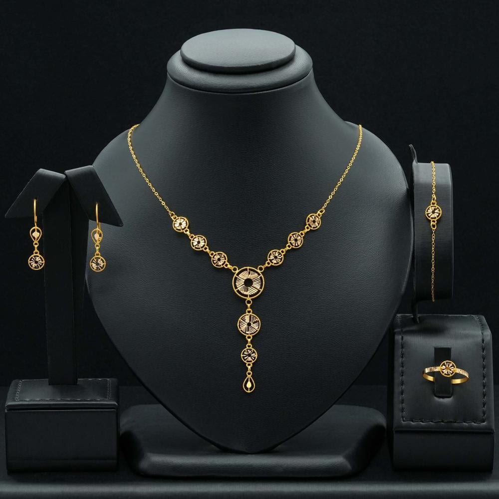 طقم ذهب عيار 21 (S5825)