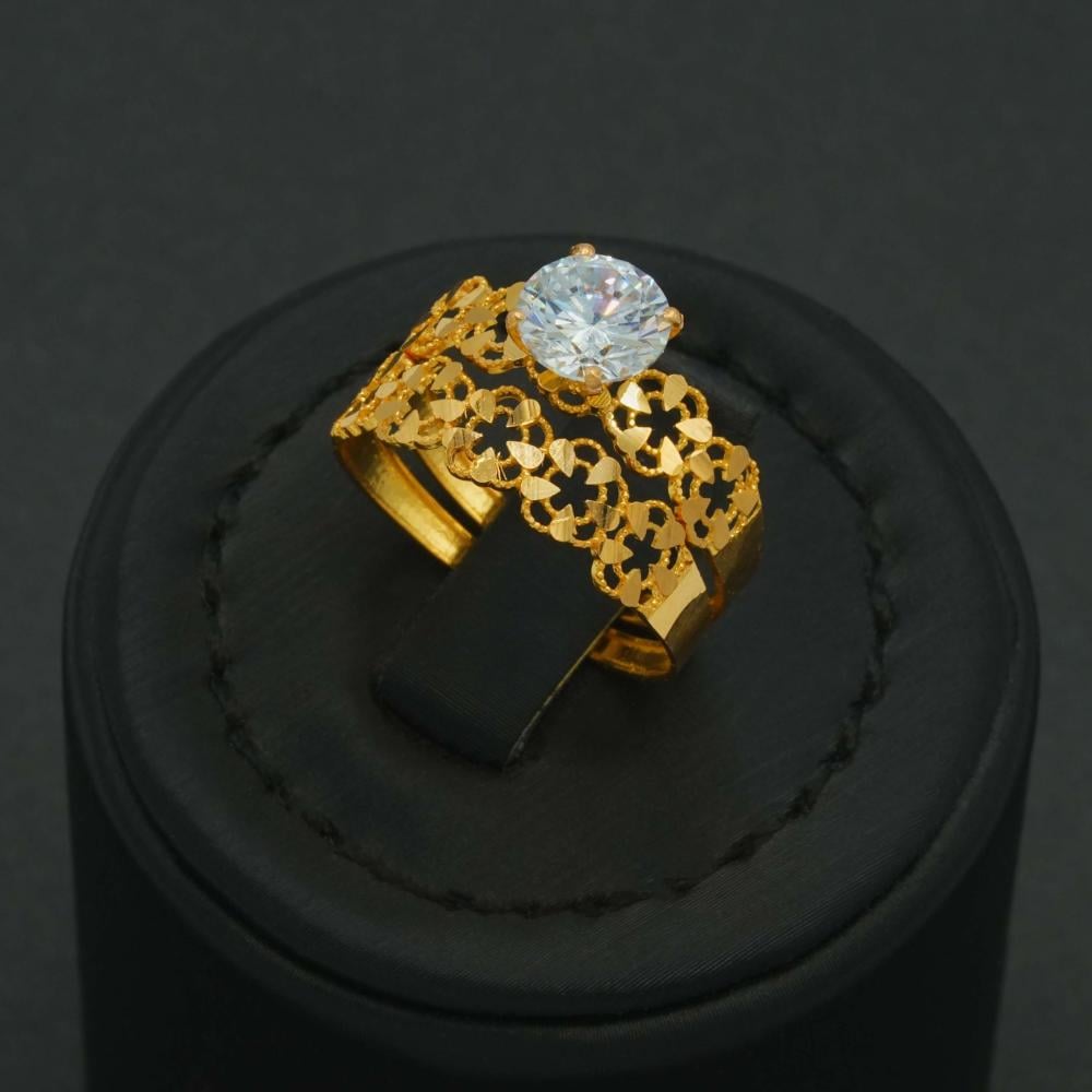 خاتم ذهب توينز عيار 21 (R6168)