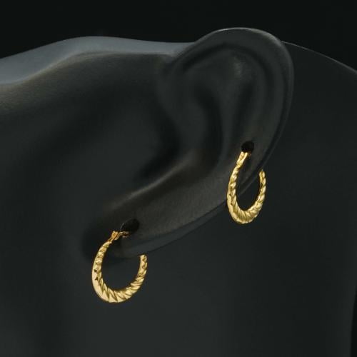 حلق ذهب ايطالي (E6341)