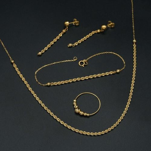 طقم ذهب ايطالي (S4287)