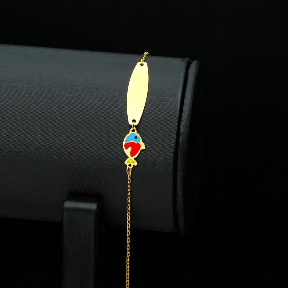 Children's gold bracelet (B3857)
