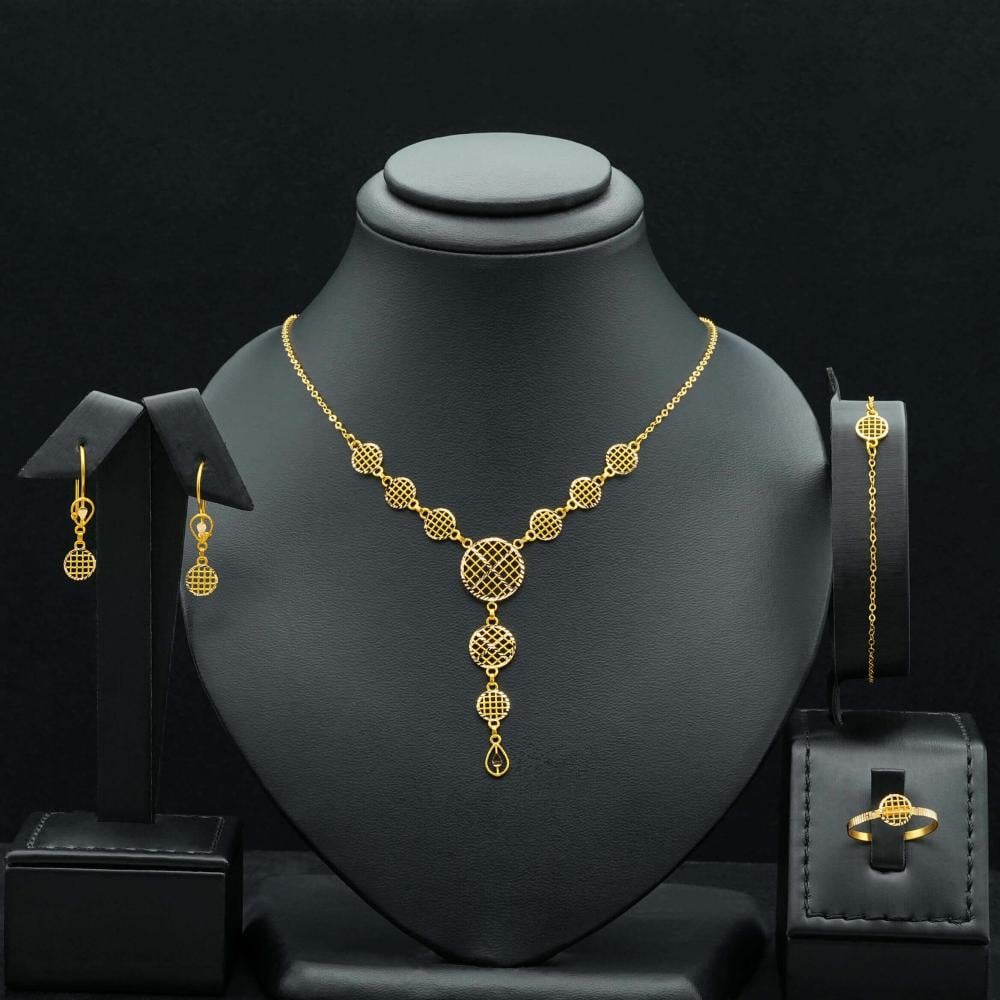 طقم ذهب عيار 21 (S5239)