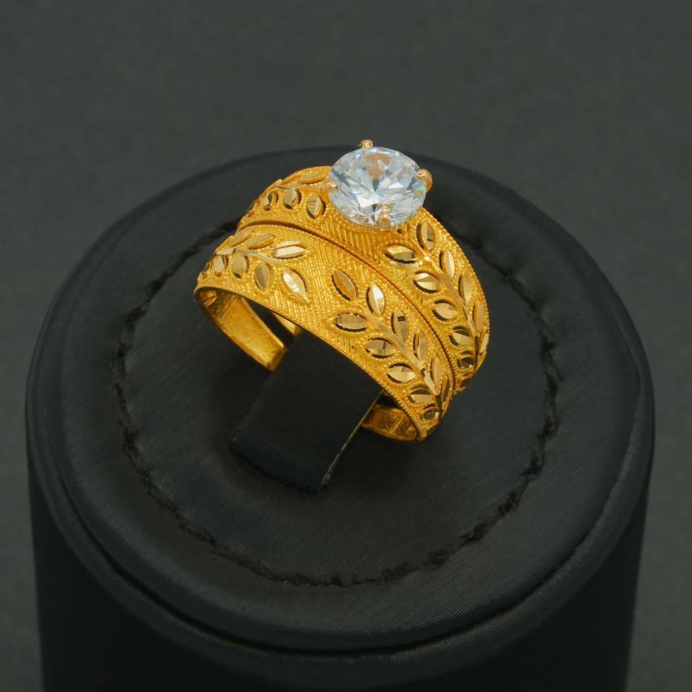 خاتم ذهب توينز عيار 21 (R6173)