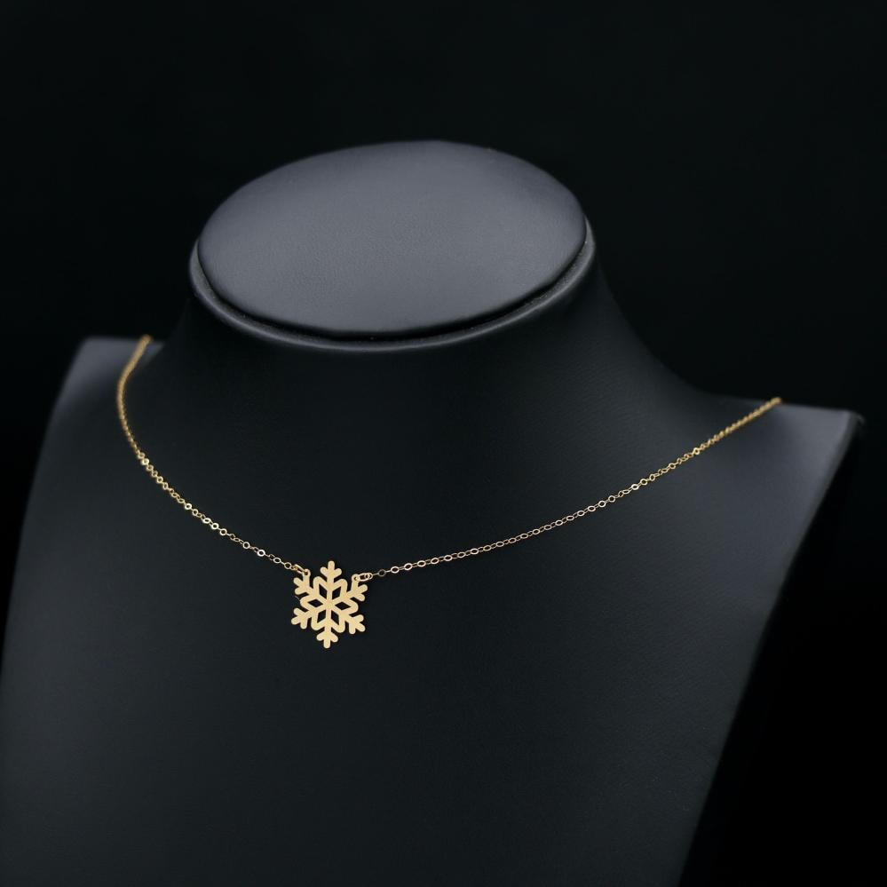 21k gold necklace (N3509)