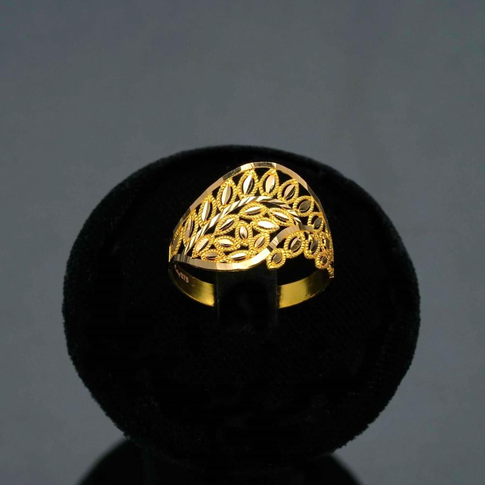 خاتم ذهب عيار 21 (R4630)