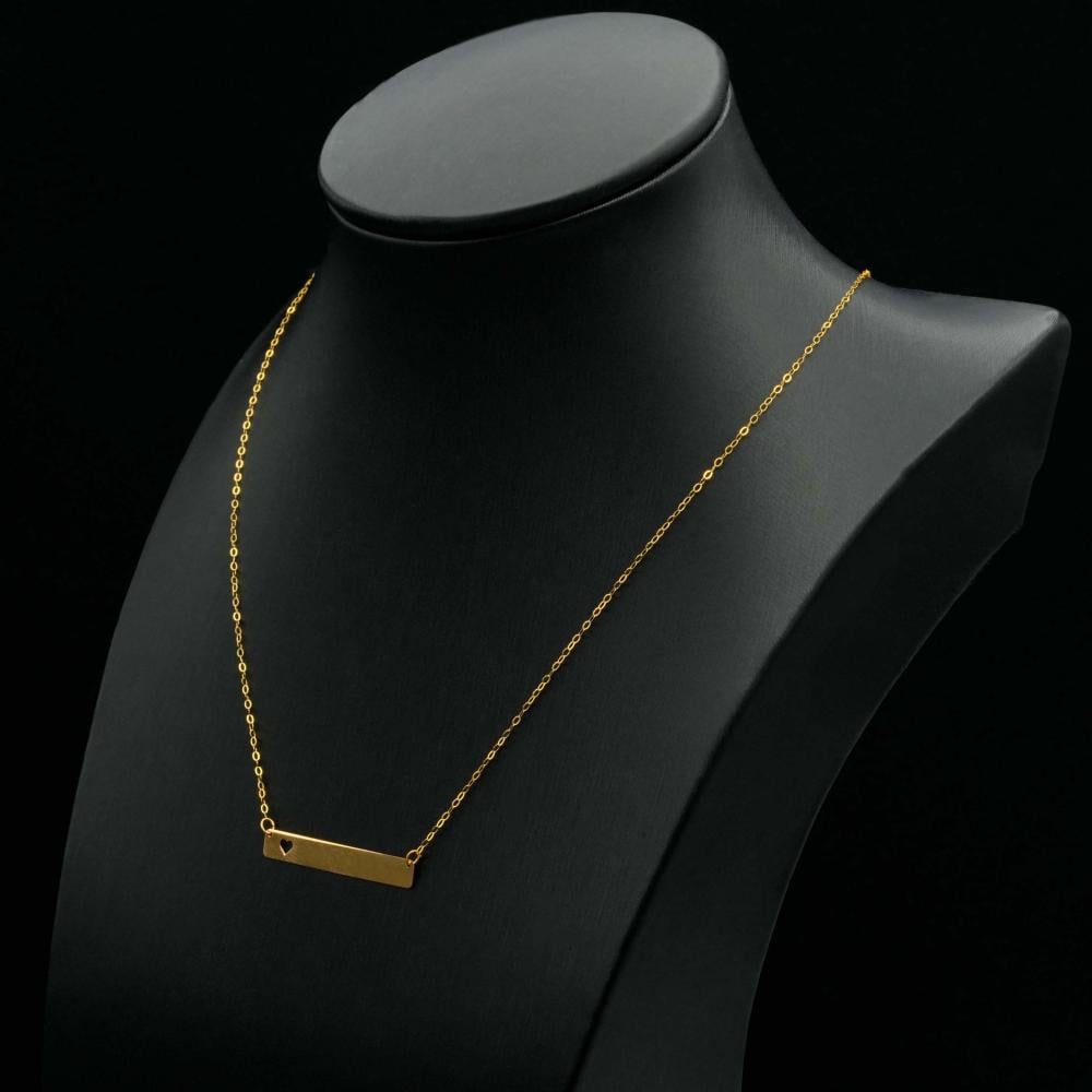 عقد ذهب عيار 21بالاسم (N6022)
