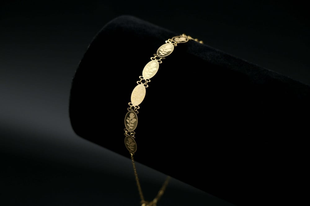 سوارة  ذهب عيار 21 (B1311)