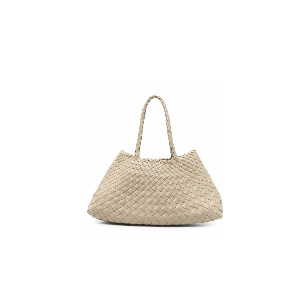 شنطة Luna Woven Luxe – أبيض لؤلؤي – ميديم