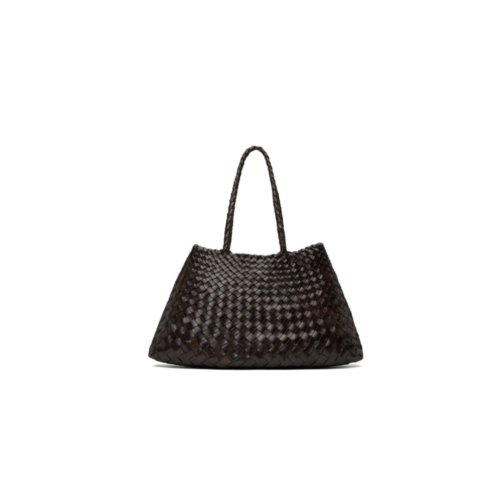 شنطة Luna Woven Luxe – بني غامق – ميديم