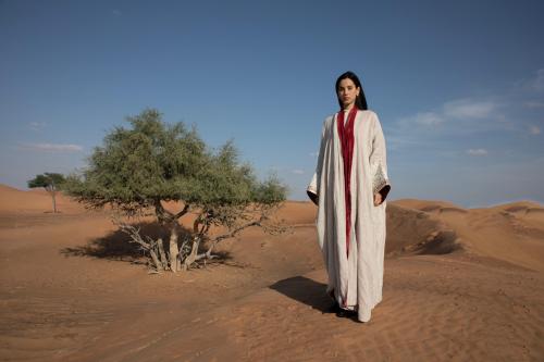 Ladies winter abaya linen and velvet