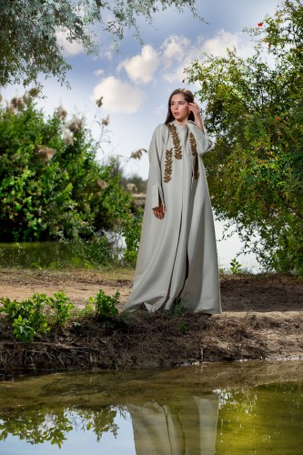 Ladies two piece dress with crystals