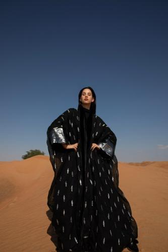 Ladies winter dress mix of velvet and linen