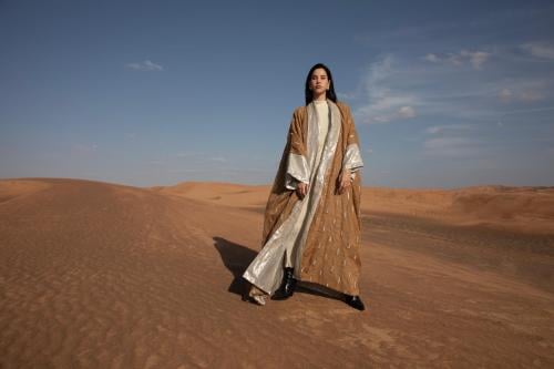 Ladies winter abaya linen and velvet