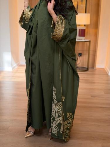 Ladies two pieces ( under piece criss-cross) kaftan cotton