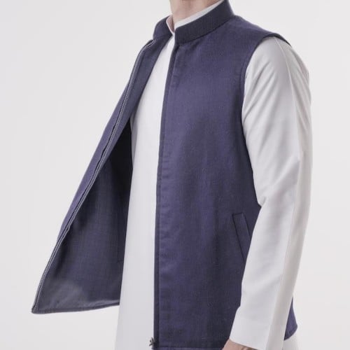 MEN VEST LIGHT WOOL DOUBLE FACE (LORO PIANA)