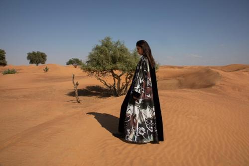 Ladies winter dress mix of velvet and linen