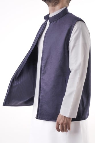 MEN VEST LIGHT WOOL DOUBLE FACE