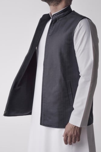 MEN VEST LIGHT WOOL DOUBLE FACE (LORO PIANA)