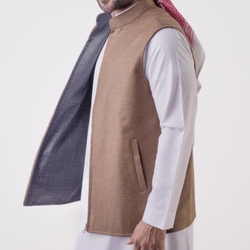 MEN VEST LIGHT WOOL DOUBLE FACE(LORO PIANA)