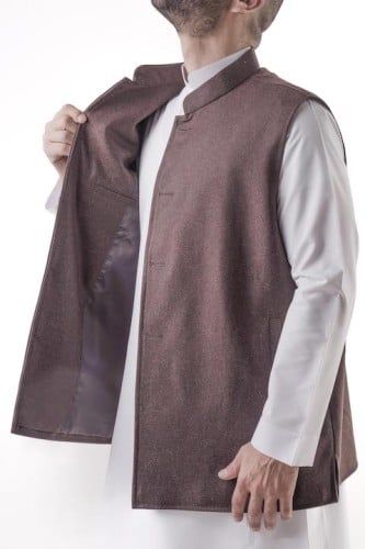 MEN VEST LIGHT WOOL SINGLE FACE