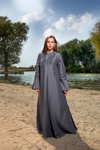 Ladies two piece dress with crystals