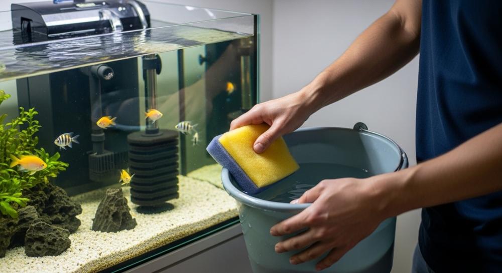 طريقة تنظيف فلتر حوض السمك -متجر بيق ديل