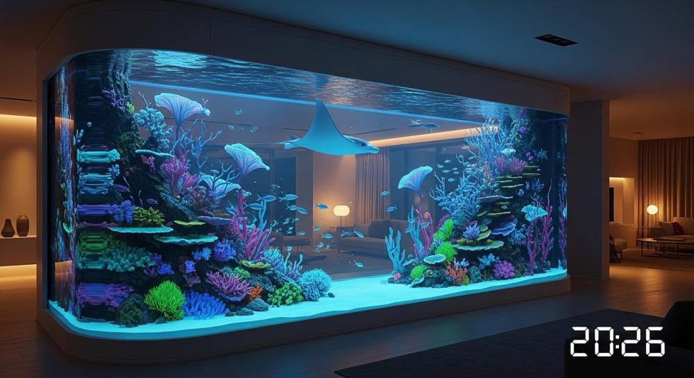 ديكورات أحواض السمك المنزليه-متجر بيج ديل