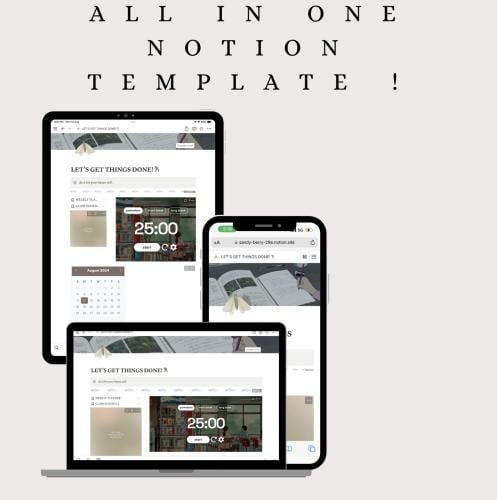 Creative Study Notion Template | قالب نوشن الإبداع...