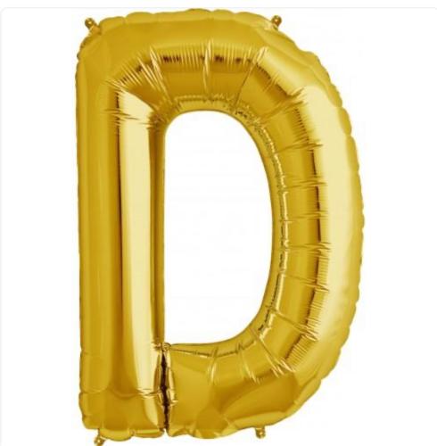 بالون ذهبي حرف D