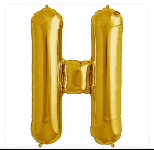 بالون ذهبي حرف H