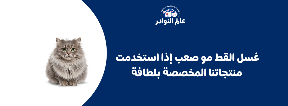 غسل القط مو صعب إذا استخدمت منتجاتنا المخصصة بلطافة