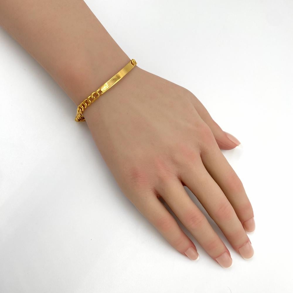 اسوارة ذهب عيار 21 جنزير متوسط وانيق