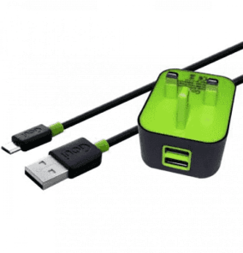 راس شاحن جداري سبوت +USB مع سلك ماركة GOUi