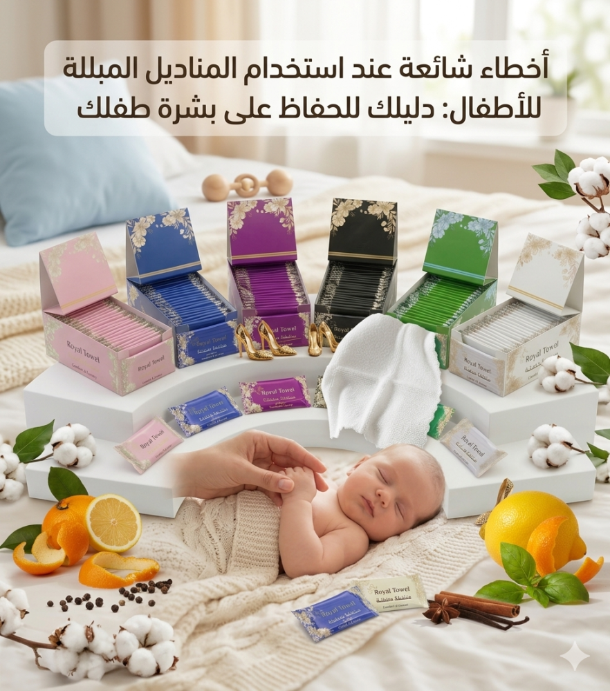 أخطاء استخدام المناديل المبللة