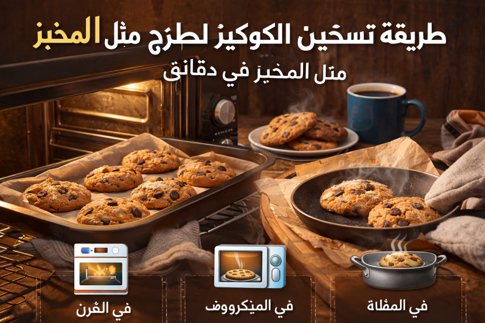 طريقة تسخين الكوكيز ليعود طازجًا مثل المخبز