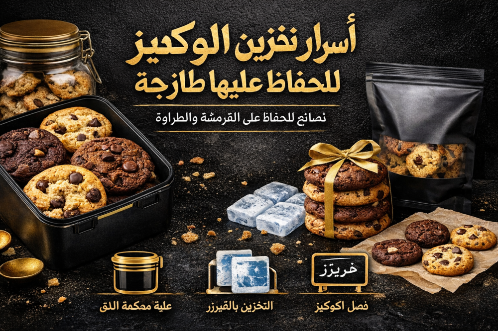 أسرار تخزين الكوكيز للحفاظ عليها طازجة