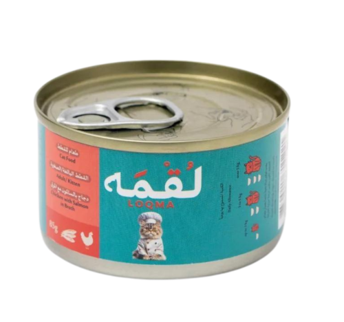 معلبات لقمة الدجاج بالسالمون مع الجيلي( 85g )