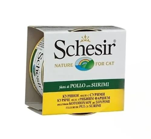 طعام الدجاج مع السوريمي للقطط (جيلي)