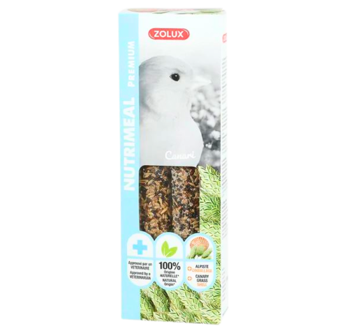 مكافآت زولكس نوتريميل بريميوم عصا لطيور الكناري العشب والأصداف (110)غ