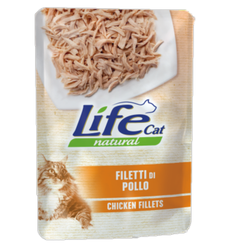 اظرف لايف كات طعام رطب للقطط البالغة بنكهة الدجاج (70g)