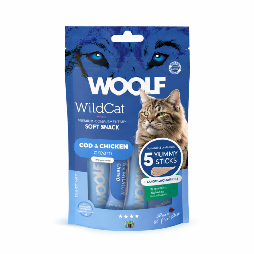 مكافأت وولف بالسمك القد والدجاج 5 أظرف