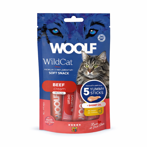 مكافأت وولف باللحم البقري وزيت الجمبري 5 أظرف