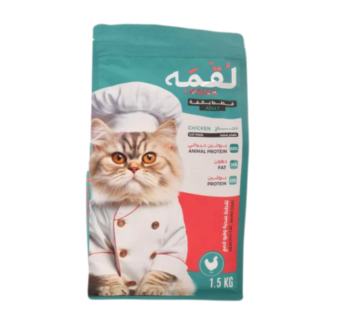 لقمة اكل جاف للقطط البالغة بالدجاج (1.5)كج