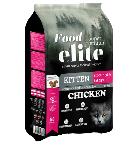 إيليت بروماكس طعام للقطط الصغيرة بالدجاج ( 15kKg )