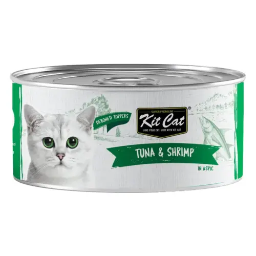 كت كات علب متعددة تونا منزوع العظم مع الجمبري 50غ