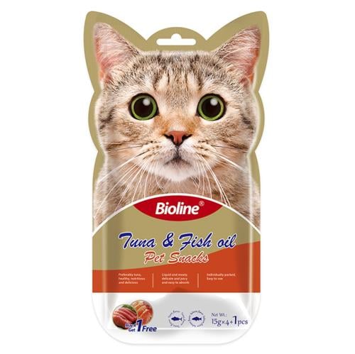 مكافات بايولين تونا و زيت السمك (15g x 5)