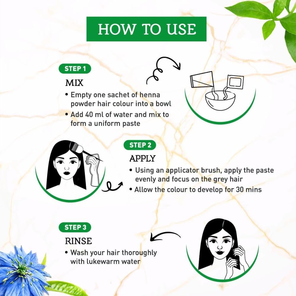 فاتيكا حناء ملونة للشعر - أسود طبيعي 1